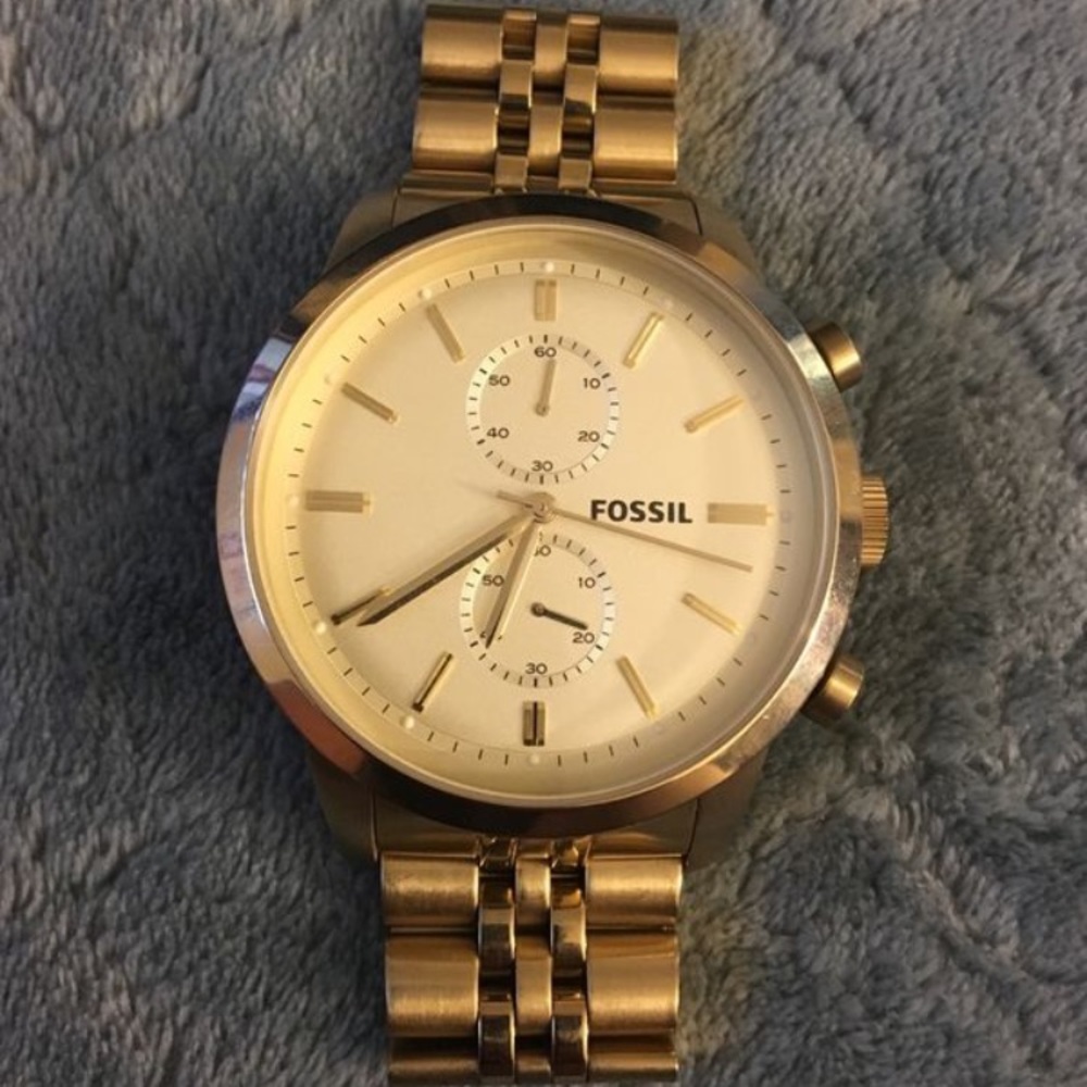 Fossil Men’s Townsman Goldtone Chronograph Watch